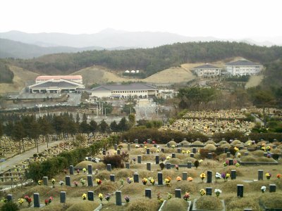 부산 영락공원묘지 전경 